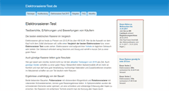 Desktop Screenshot of elektrorasierertest.de