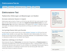 Tablet Screenshot of elektrorasierertest.de